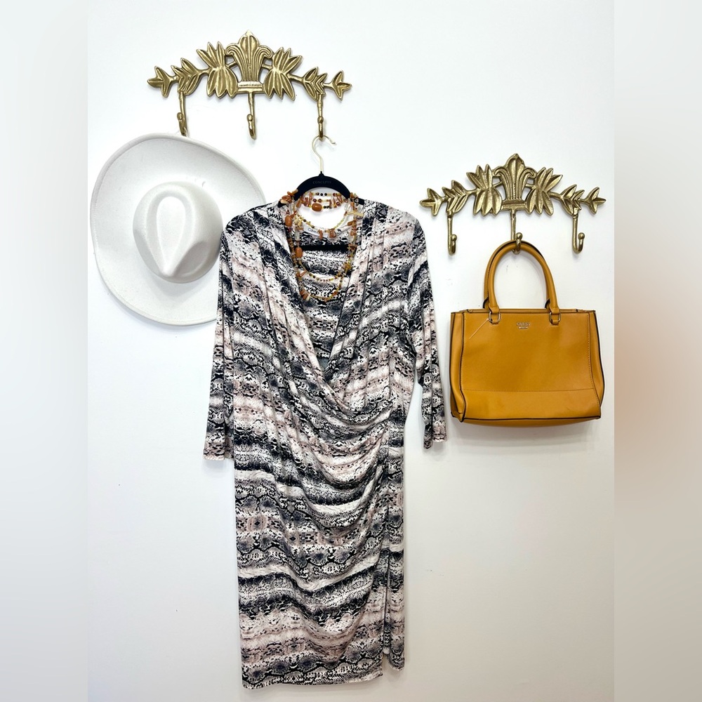 Calvin Klein animal print dress Xl ptp 24”